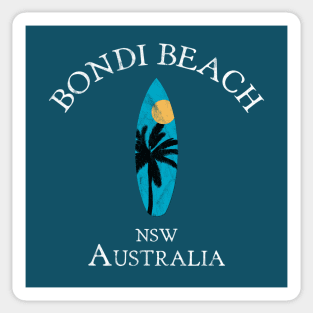 Bondi Beach Sydney Australia NSW Vintage Surfboard Sticker